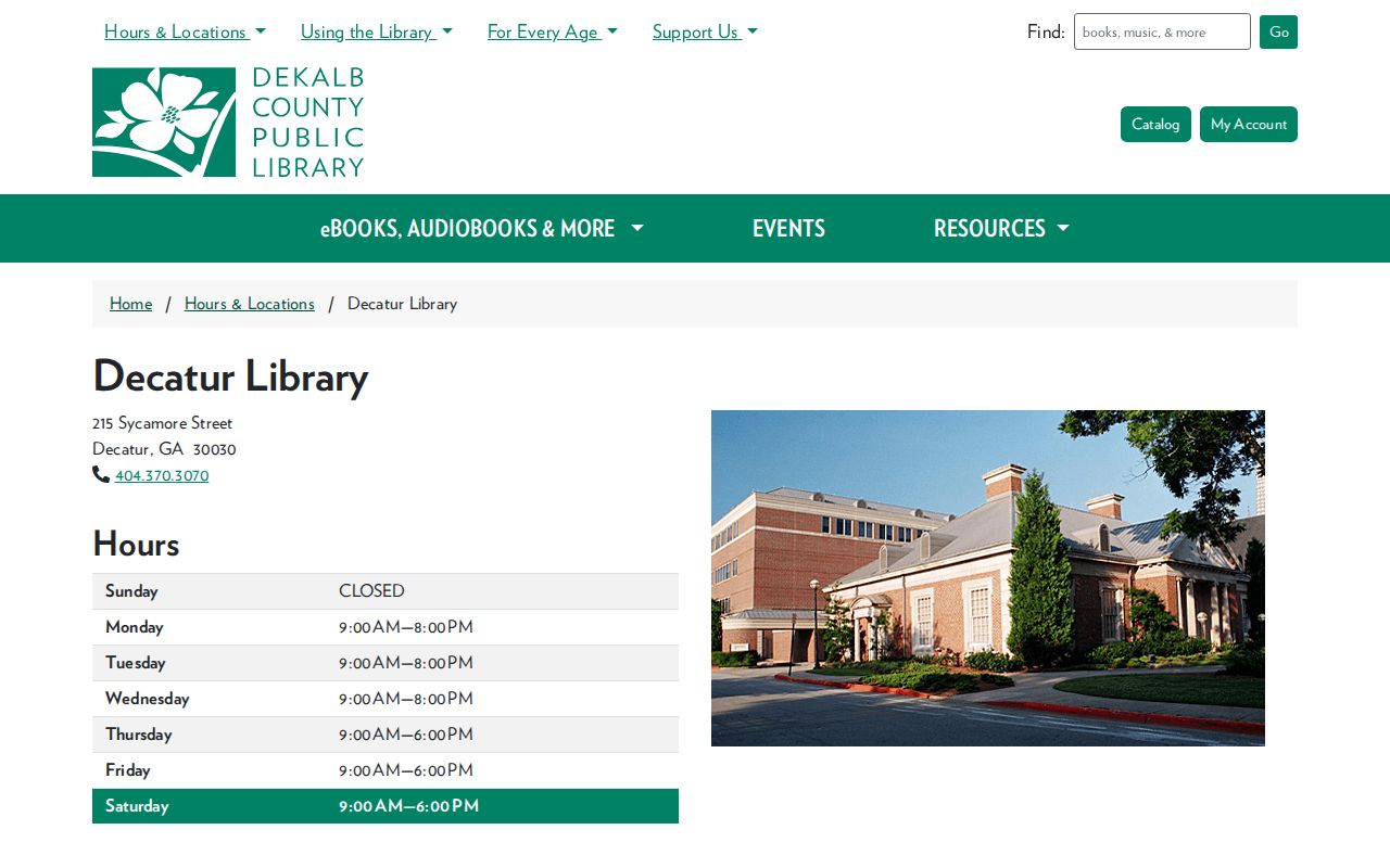 Local history resources at Decatur Library