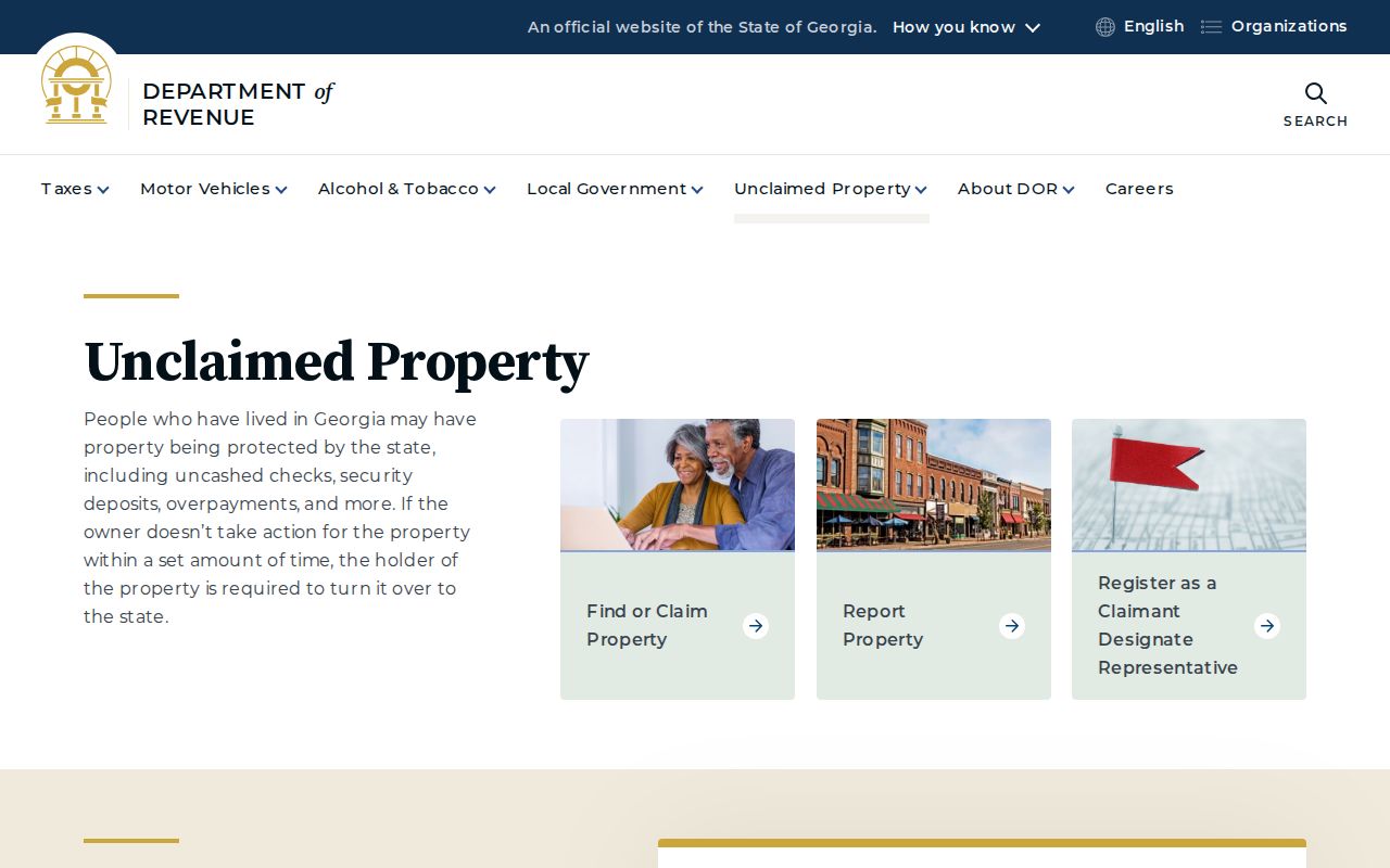 Georgia unclaimed property program search for Decatur name research