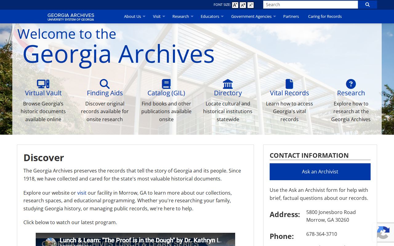 Georgia Archives site for older DeKalb County property and resident records