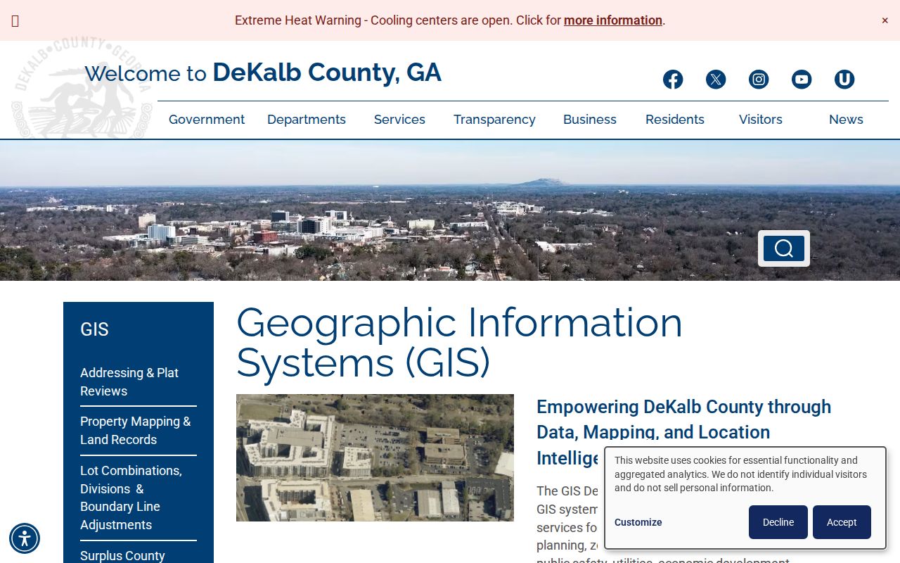 Decatur ZIP code directory with DeKalb County GIS services